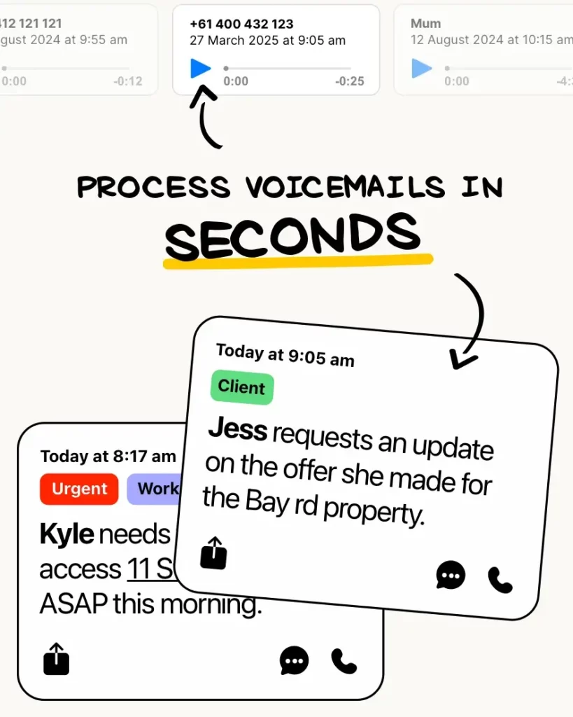 The OnSilent Smart Voicemail Assistant mobile app helps busy professionals turn voicemail distractions into smart actionable items